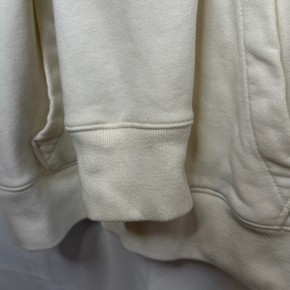 Hollister Men's Logo Pocket Hoodie Sweatshirt - White Black - Medium - Picture 11 of 14